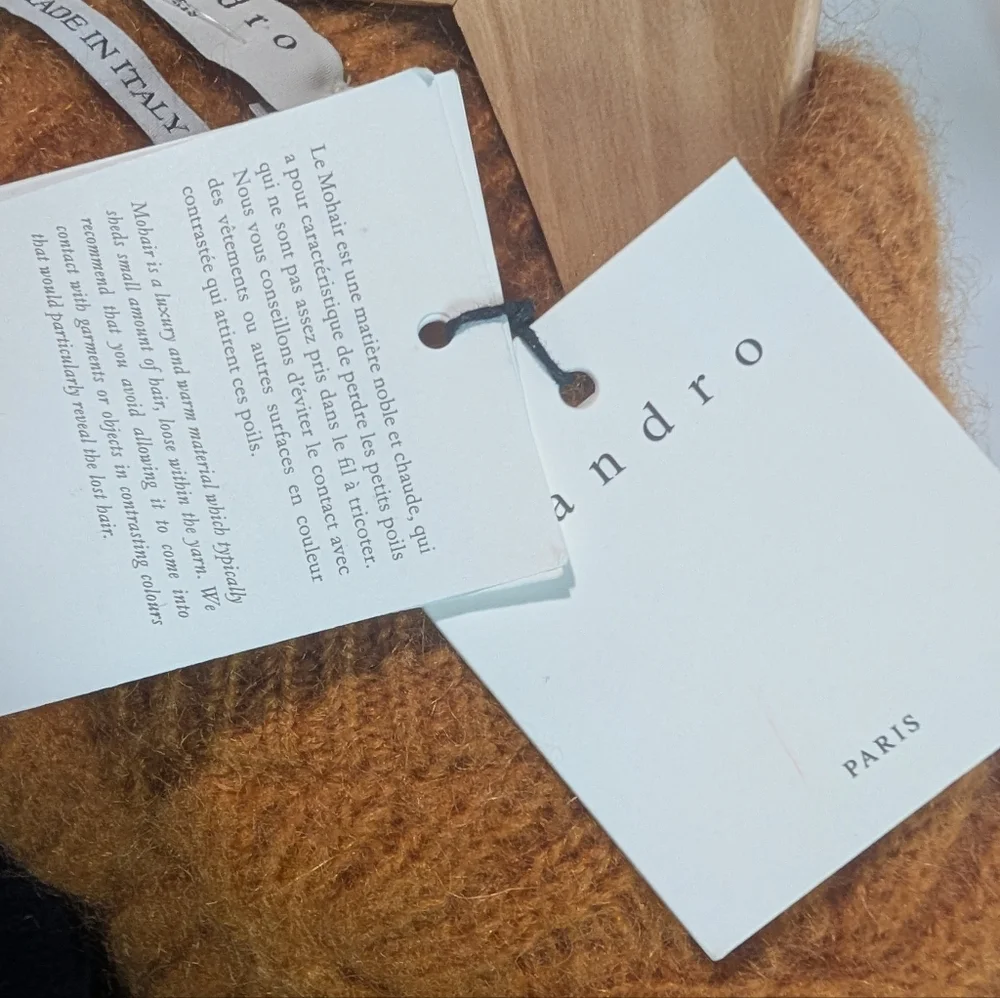 SANDRO | Cable Knit Mohair Sweater - Picture 10 of 16